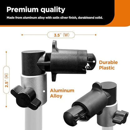 3 Pack Reflector Holder Backdrop Clamp, Sturdy Aluminum Alloy Photography Reflector Disc Holding Positioning Clamp Mount Adapter for Light Stand with 5/8" Stud