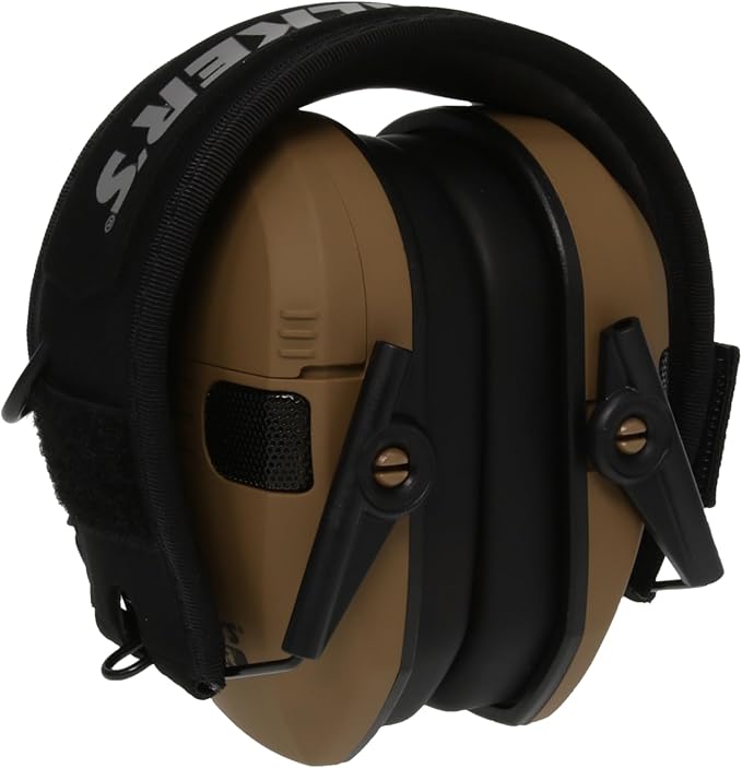 Walker's Razor Slim Ultra Low Profile Compact Design Adjustable Range Shooting Hunting Hearing Protection Electronic Earmuffs