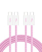 Belkin USB C to USB C 60W Braided Cable 2 Pack, 6.6ft iPhone Charger Cord