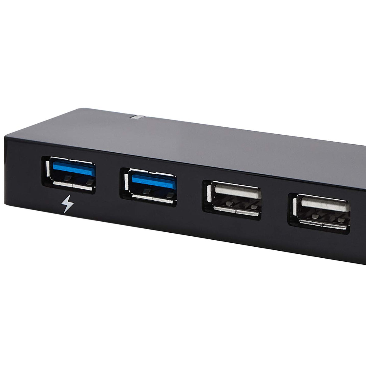 Amazon Basics USB 3.0 10-Port Hub with AC Adapter, 5Gbps Faster Data Transfer for Multiple Devices, Black