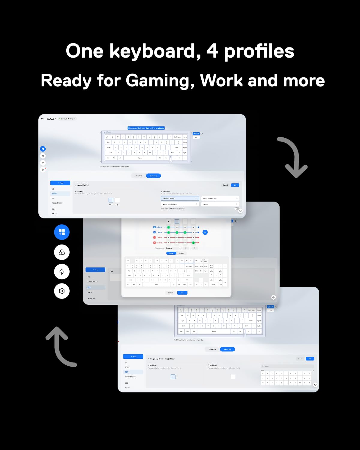 MelGeek REAL67 Wired Hall Effect Magnetic Gaming Keyboard | 65% Layout
