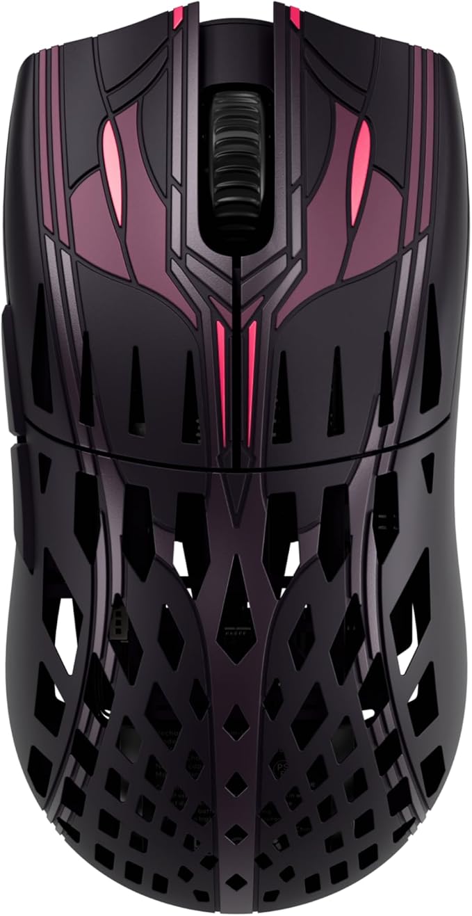 Pwnage Trinity CF Wireless Gaming Mouse - Sakura Samurai Colorway - 39g Ultralight Symmetrical Design - 8KHz Polling - Custom XERO PAW3950 Sensor 36,000 DPI - Solid Sides - PTFE Skates - Esports Grade