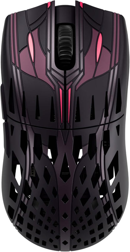 Pwnage Trinity CF Wireless Gaming Mouse - Sakura Samurai Colorway - 39g Ultralight Symmetrical Design - 8KHz Polling - Custom XERO PAW3950 Sensor 36,000 DPI - Solid Sides - PTFE Skates - Esports Grade