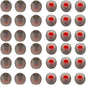 36 Pieces Small Earbud Tips Soft and Comfortable Ear Bud Replacement Pieces Silicone Fit Most in-Ear Headphones，Inner Hole 3.8mm -5.5mm，Small Black and Red Replacement Eartips