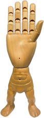 Hand Model,Wood Hand for Nails,Drawing Wooden Hand,Wooden Mannequin,Wood Hand,Hand Model for Drawing,Male_R with Lower Body