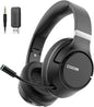 Wireless Bluetooth Headsets with Microphone for Computer, Headphone Foldable Over Ear Soft 40H with Retractable Mic, USB Dongle for PS5 PS4 PC Cellphone Laptop