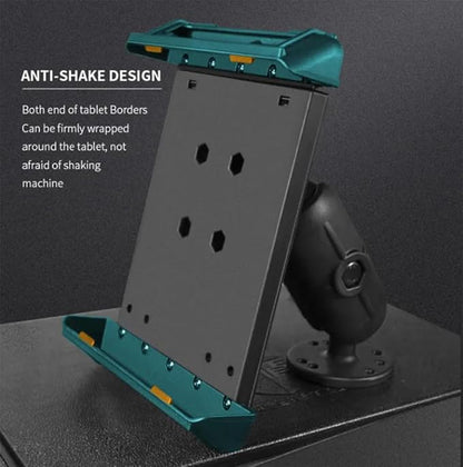 Strg Industrial Tablet Mount for 7.0" - 8.7" iPads/Tablets, Heavy Duty Tablet Mount Compatible with RAM Mount 1" and 1.5" Round Ball Mounts (Not Included Ball Mount)