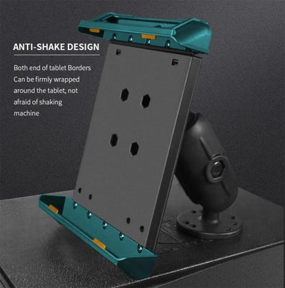 Strg Industrial Tablet Mount for 7.0" - 8.7" iPads/Tablets, Heavy Duty Tablet Mount Compatible with RAM Mount 1" and 1.5" Round Ball Mounts (Not Included Ball Mount)