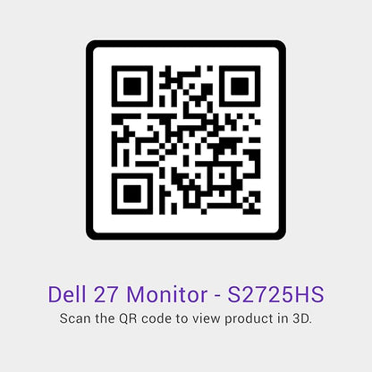 Dell S2725HS 27 Inch Monitor, FHD (1920x1080) Display, 100Hz Refresh Rate, 1500:1 Contrast Ratio, TÜV Rheinland Eye Comfort 4 Star, Integrated 2x5W Speaker, Height/Tilt/Swivel/Pivot- Ash White Color