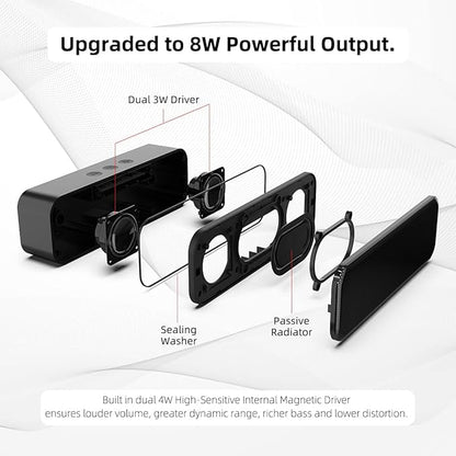 LIELONGREN [Newer] USB Computer Speaker for Desktop, Laptop Speaker, PC Speaker, Small Computer Soundbar with Hi-Quality Sound, Loud Control Volume, Rich Bass