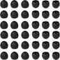 36 Pieces Medium Earbud Tips Soft and Comfortable Ear Bud Replacement Pieces Silicone Fit Most in-Ear Headphones，Inner Hole 3.8mm -5.5mm，Medium Black Earbud Replacement Tips