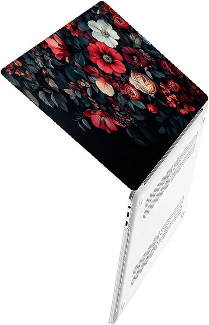 Compatible with MacBook Air 13.3 13.6 Inch Case 2022 2021 2020 2019 Plastic Hard Shell Case Cover,13.3 Pro(A1706/A1708/A1989/A2159/A2289/A2338), Dark Floral