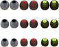 Silicone Replacement Earbud Tips Earbud Covers Ear Tips Fit for in-Ear Headphones (Inner Hole 3.8mm -5.1mm) Earbud Replacement Tips 9 Pairs