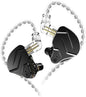KZ ZSN PRO X Gaming Earbuds in Ear Monitor Headphones, High Fidelity IEMS Earphones, Hybrid Dual Driver Wired Earbuds with 1BA 1DD Detachable Tangle-Free Cable for Computer Tablet (Black, without Mic)