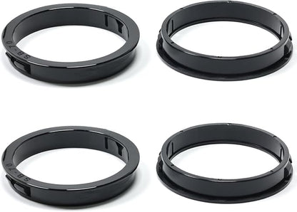 2-5/8"(70mm) Black Snap-in Knockout Insulating Bushing Grommets, Plastic Cable Hole Grommet for Wiring, Round Nylon Snap in Locking Electrical Wire Cord Hose, Tubing Bushings Grommets, 4pcs