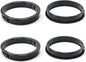 2-5/8"(70mm) Black Snap-in Knockout Insulating Bushing Grommets, Plastic Cable Hole Grommet for Wiring, Round Nylon Snap in Locking Electrical Wire Cord Hose, Tubing Bushings Grommets, 4pcs