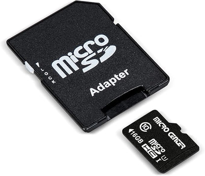 Micro Center 16GB Class 10 MicroSDHC Flash Memory Card with Adapter for Mobile Device Storage Phone, Tablet, Drone & Full HD Video Recording - 80MB/s UHS-I, C10, U1 (10 Pack)