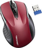 TECKNET Wireless Mouse for Laptop, Silent Mouse Quiet Click, Computer Mice Wireless, 6 Adjustable 4000 DPI Computer Mice