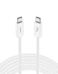 Belkin USB C to USB C Cable, 9.9ft, 60W - Type C Charger, iPhone Charger Cord, Soft, Braided, Flexible for iPhone 16, Galaxy S25, Pixel 9, Airpods, iPad Pro, Tablet & More, Travel Essentials - White