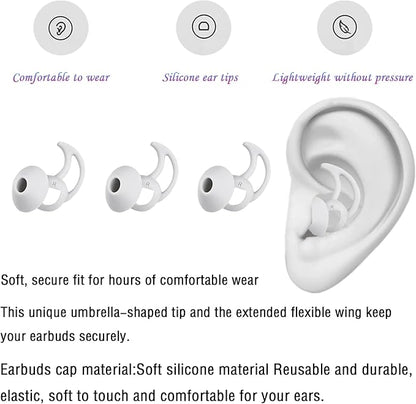 Small Silicone Ear Tips Replacement Earbud Tips Compatible with Bose Quietcomfort and Sport Headphone Eartips Rubber Tips Earbud Cap 3 Pairs