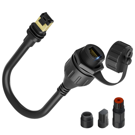 STARGEAR Starlink Ethernet Adapter for Gen 3/Mini, 1FT Waterproof Starlink Cable RJ45 Coupler, Starlink Mini Ethernet Cable Extension, Compatible with Starlink Standard 4/4X/Gen 3 Dish and Router 3