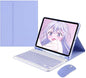 Keyboard Case for iPad Mini 7th(A17 Pro) 2024/Mini 6th Generation with Mouse,Case for iPad mini7/mini6 with Detachable Wireless Bluetooth Keyboard Pencil Holder Slim Smart Cover, Sky Blue