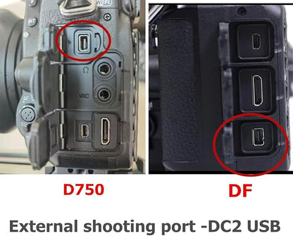 for Nikon Cable Release (MC-DC2) D750 D7200 Z6 Z7 Z7II Remote Camera Small Shutter Release Remote Control Wired Remote Photo Accessory D7500 D3300 D600 D90 D3200D7000 (RC301-DC2 NK 196.8in/5m)