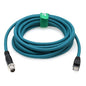 Ethernet Cable for Datalogic Matrix 220 320 Keyence Cognex in-Sight 7000 Gen2 Vision Camera Sensor Reader, M12 8 Pin X-Coding RJ45 CAT-7e 10M