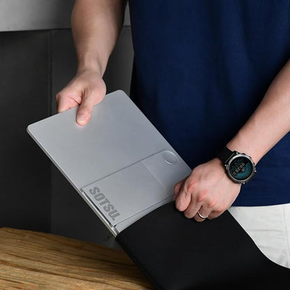 SOTSU FlipAction Elite 16" | 4K Portable Monitor | 3840 x 2400 (UHD+) | 60 Hz | 100% DCI-P3 | 450 Nits | Pivot Rotate | Full Metal CNC | Perfect Match for Mac and Windows (Silver)