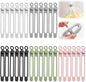 30pcs Data Cable Organizer, 2025 New Silicone Cable Ties Cable Management Organizer, 106mm Reusable Cord Organizer, Colorful Wire Organizers for Cords (30)