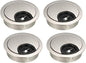 uxcell Cable Hole Cover, 2Inch/50mm Zinc Alloy Desk Wire Cord Cable Grommets Hole Cover for Office PC Desk Cable Cord Organizer, 4Pcs Wire Drawing Silver