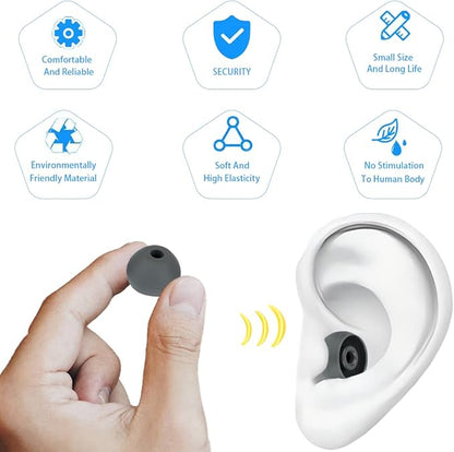 Earbud Tips Earbud Replacement Tips Replacement Earbud Tips Earbud Covers Replacement Ear Pads Earbud Rubber Tips Ear Tips for Powerbeats Pro Beats Wireless Earphone Headphones 4 Pairs (Dark Gray)