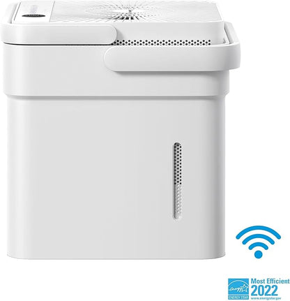 Midea Cube 50 Pint Dehumidifier for Basement and Rooms at Home for up to 4,500 Sq. Ft., Built-in Pump, Drain Hose Included, Smart Control, Works with Alexa (White), ENERGY STAR Most Efficient 2023