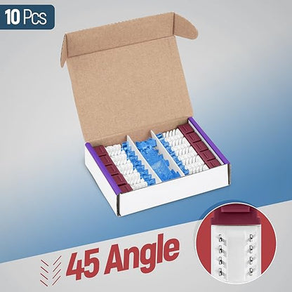 Everest 45° Angled RJ45 Cat5e Keystone Jacks 10-Pack in Red - Slim Profile Female RJ45 Connectors - Cat 5e Keystone Jack - Compatible with 45° Angled Speed Termination Tool - 45Term (B0BL3GS7ZY)