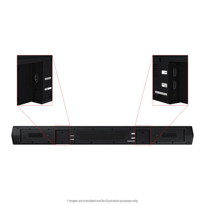 Samsung HW-B750D/ZA 5.1 ch Soundbar w/ Dolby Audio, Surround Sound expansion, Bass Boost, Adaptive Sound, DTS Virtual:X, Wireless Subwoofer, 2024