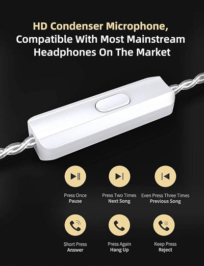 KZ ZSN Pro X in Ear Monitor Dual Driver IEM Earphone 1BA 1DD Wired Earphone HiFi Sport Gaming Earbuds Headphones Compatibility for Phone Computer Tablet
