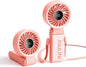 JISULIFE Handheld Fan Life7 – Ultimate Flexibility: High-Power Motor, LED Display, 13 Hrs Cooling, 3600mAh Rechargeable, 5-Speed, Foldable Design, 3-IN-1 Portable Fan for Travel Cruise Beach(Pink)