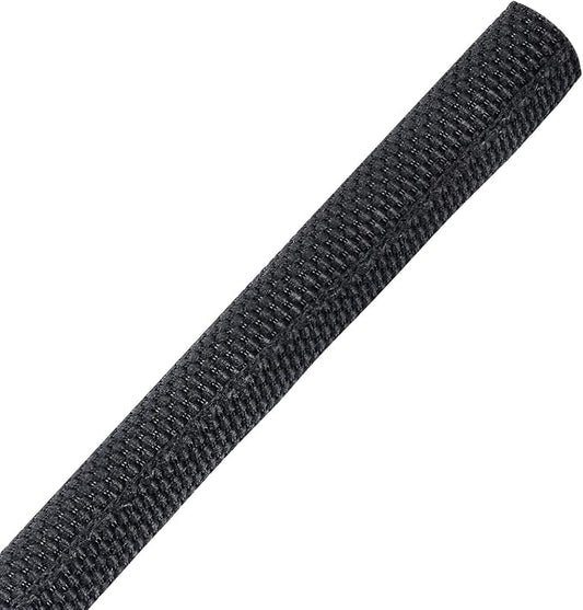 Black Braided Wire Loom Mesh Woven Split Sleeving for Automotive Wires/Audio Video Cables/Office Harness/Multi-Cable Strings (1/4" - 68 Feet)