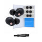 Comply TrueGrip Premium Memory Foam Replacement Ear Tips, Black, Medium