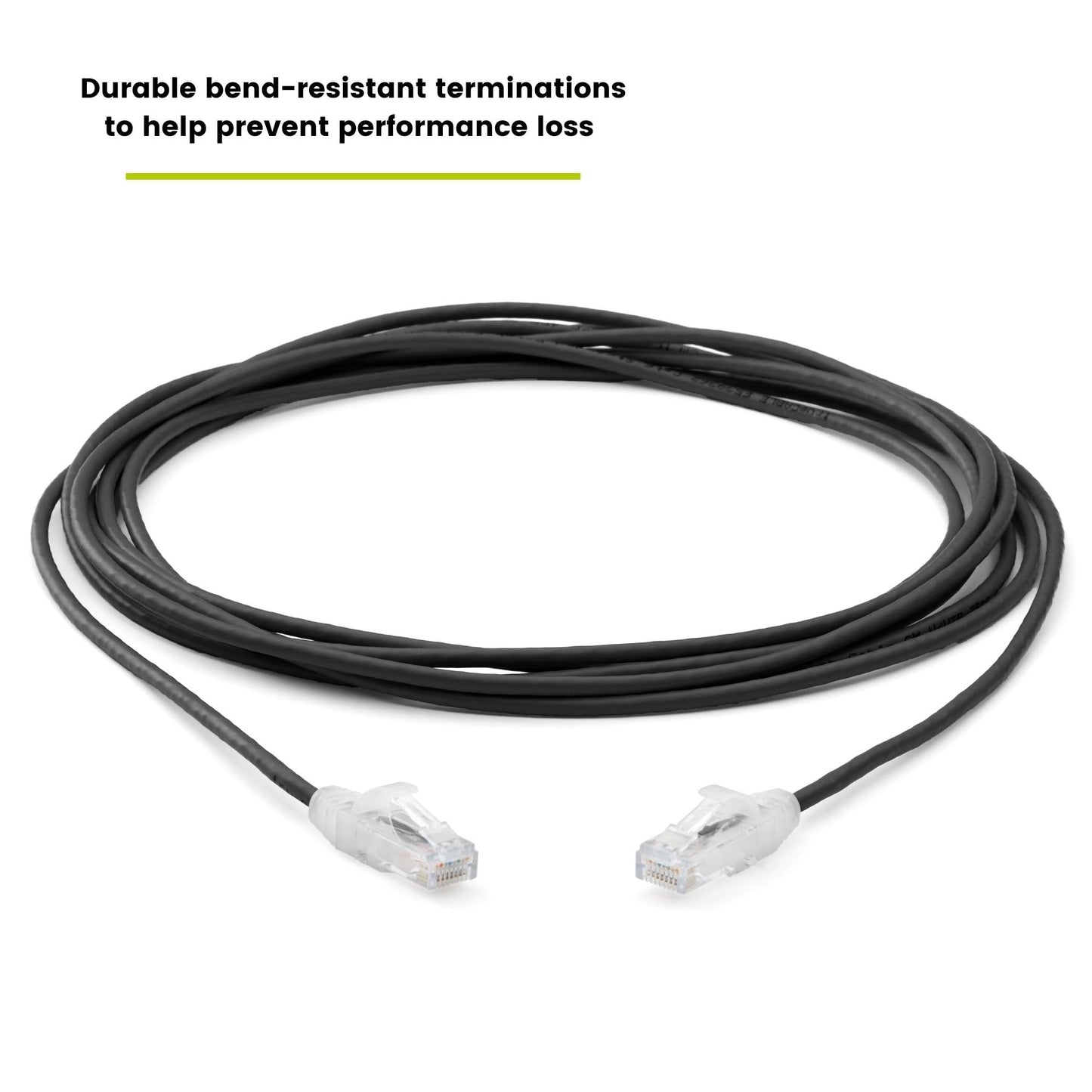 TRUECABLE Cat6 Component Rated Patch Cable, Unshielded (U/UTP), 14ft, Black, 28AWG Stranded Pure Copper, Snagless 10G High-Speed Ethernet Cable, PoE++ 4PPoE 100W, UL Listed, RoHS-3, 1 Pack