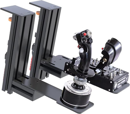 Meza Mount-Set of 2 Hotas Desk Mount for The Flight Sim Joystick Mount Compatible with Thrustmaster Warthog/WinWing Orion 2,Adjustable height and position Hotas Mount,Flight Joystick Mount