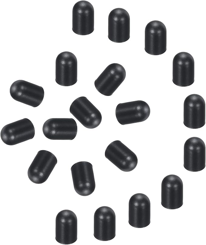 MECCANIXITY 20pcs Replacement Stylus Pen Tips 4.5mm Conductive Capacitive Touch Screen Pens Tips Silicone Rubber, Black