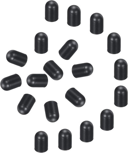 MECCANIXITY 20pcs Replacement Stylus Pen Tips 4.5mm Conductive Capacitive Touch Screen Pens Tips Silicone Rubber, Black