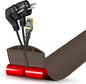 Floor Cord Cover Cable Cavity Self Adhesive Cord Hider Floor Floor Cable Management Power Cord Protector Floor Electric Cord Covers for Offices, Gym, Exhibitions (CoffeeBrown, 2.36" x 3.3')