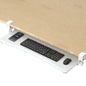 suptek Keyboard Tray Under Desk Pull Out with C Clamp Mount, Computer Keyboard & Mouse Tray, 25.6 (30 Including Clamps) x 11.8 inch Slide-Out Platform Computer Drawer for Typing, Light Wood, DSF1QM