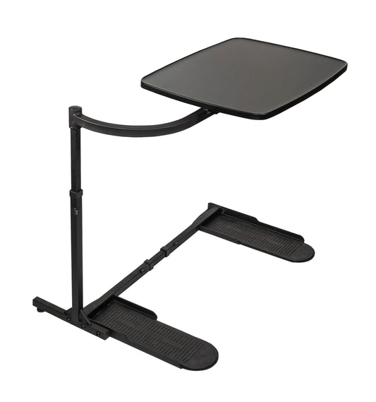 Stander Wonder Tray, Adjustable Swivel Table, Extra-Large Computer Stand, Couch Desk & Gaming Bench, TV-Trays for Eating on Couches, Chairs, Recliners with Laptop Wedges and Cup Holder, XL, Black