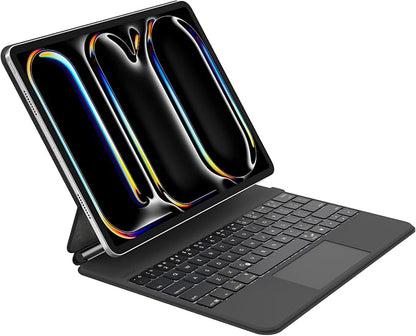 Belkin Pro Keyboard Case w/Magnetic Stand, Backlit Bluetooth Keyboard, Multi-Gesture Controls, Magnetic Apple Pencil Storage Compatibility, & Multimedia Keys for iPad Pro 13" (M4) - Black