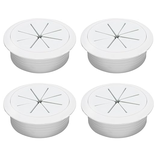 BOPOREAE 4 Pcs Desk Grommet 2-1/16" (53mm), Desk Hole Cover for Cables