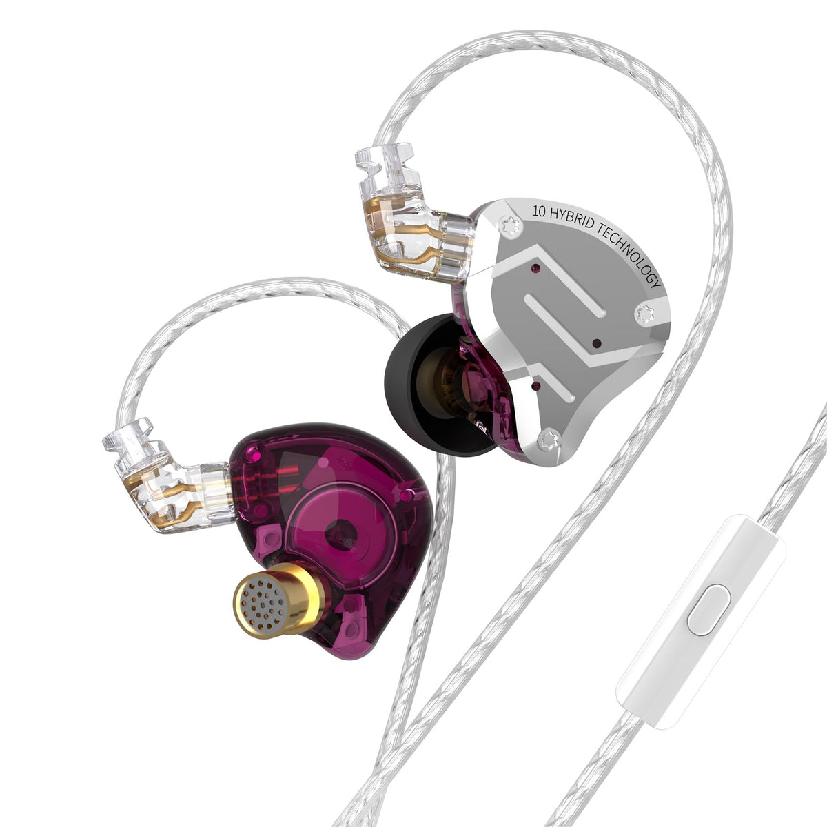 KZ ZS10 Pro in Ear Monitor,Bass KZ Earbuds,4BA 1DD Wired Earbuds Headphone Multi Driver IEM Earphone for Systerm,IEM Headphone on Stage in Ear Monitor for Singer Guitarist (Glare Blue, No Mic)