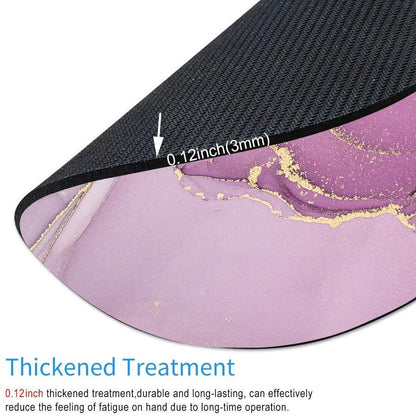 Light Purple Marble Round Mouse pad Customized Mousepad Non-Slip Rubber Base Mouse Pads for Computers Laptop Office Desk Accessories Mouse pad